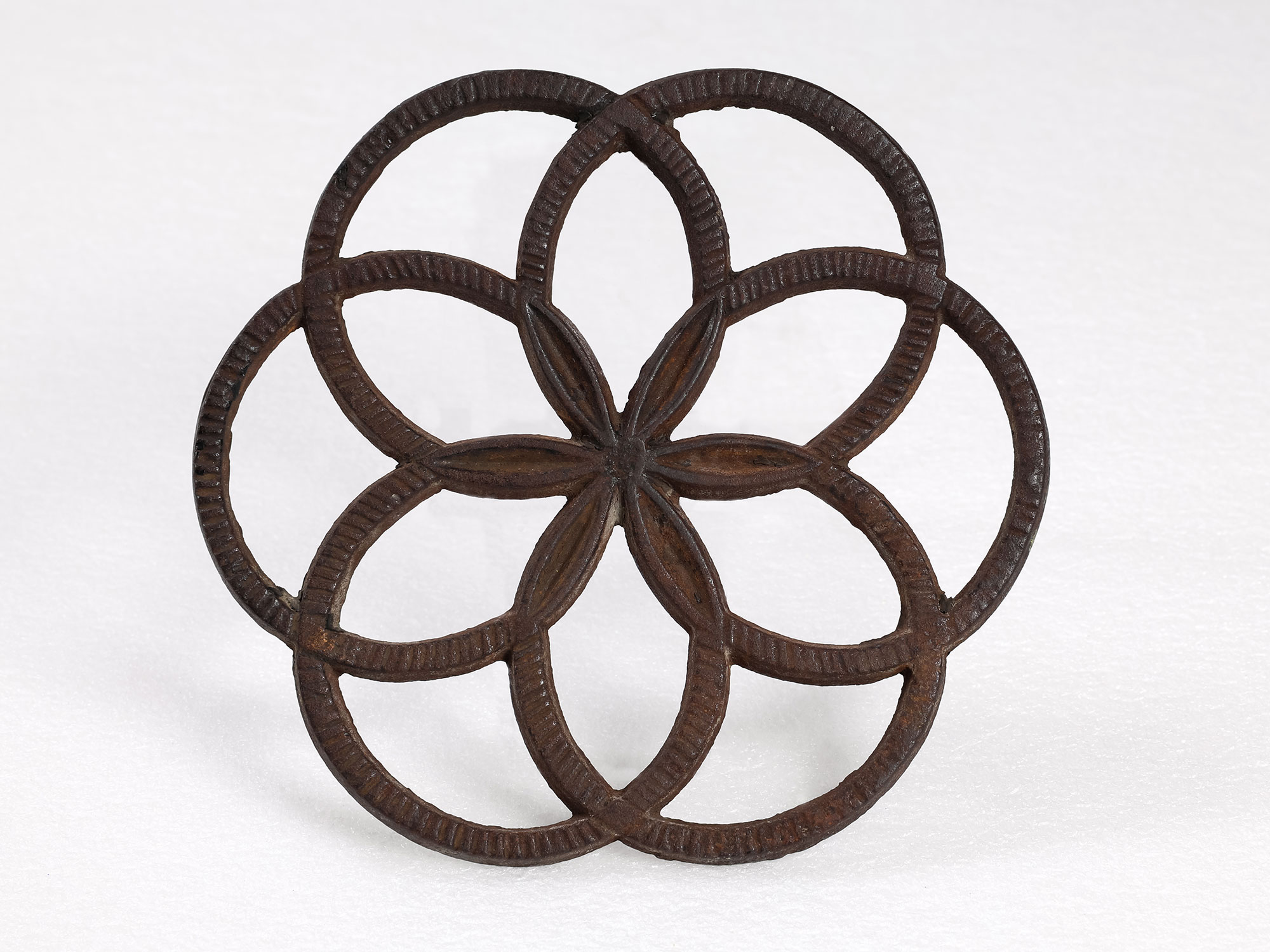 Wrought iron and cast iron trivets, Mrs. William Rockwood American Collection